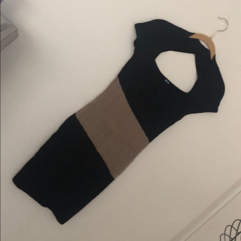 Marciano Fitted Textured Sweater Dress
